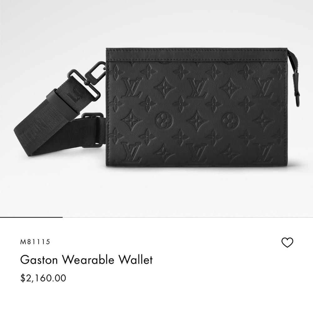 Louis Vuitton Black Gaston Wearable Wallet